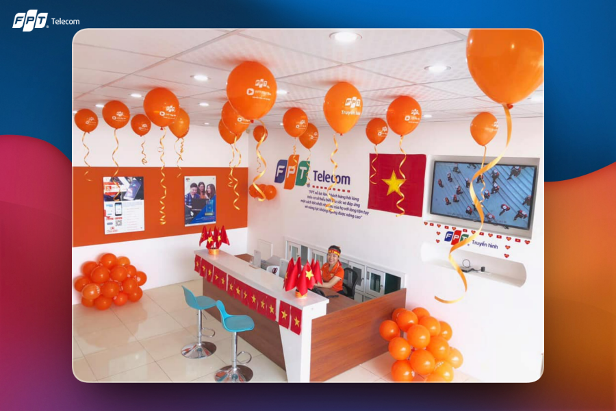 Không gian làm việc tại FPT Telecom Phúc Yên